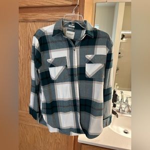 Plaid Button-Up Jacket